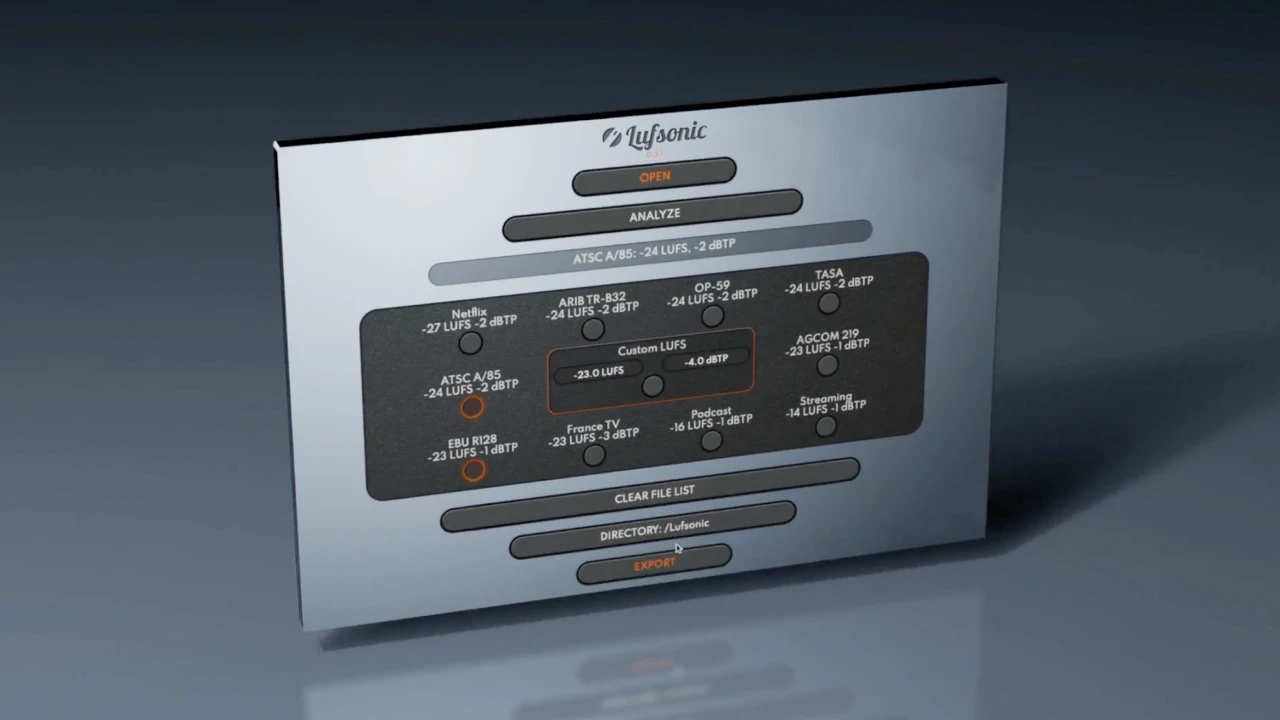 Lufsonic - Professional LUFS Audio Analysis Tool