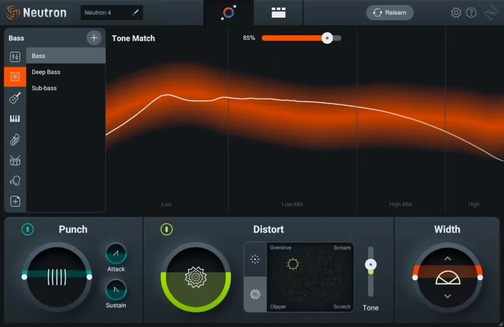 iZotope Neutron interface with AI-assisted mixing and Track Assistant
