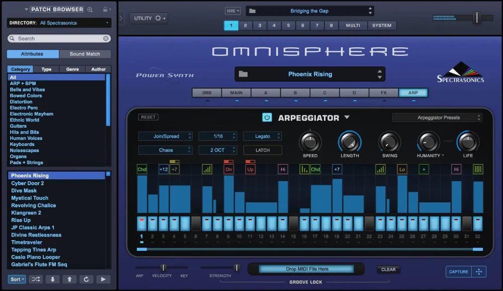 Spectrasonics Omnisphere 2 synthesizer with comprehensive sound library