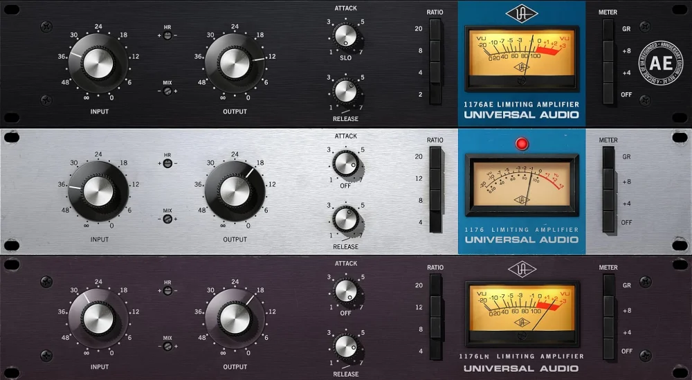 UAD 1176 interface with classic FET compression controls